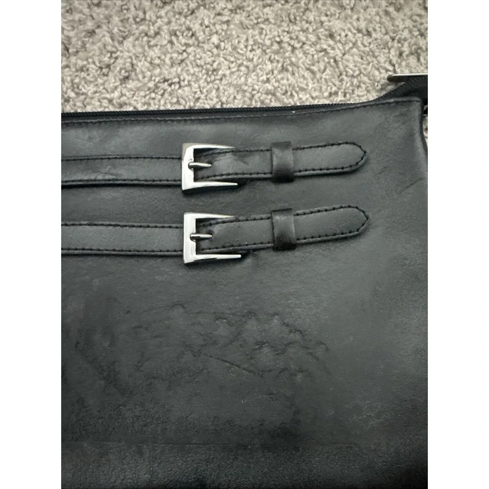 Danier Black Italian Leather Crossbody Bag